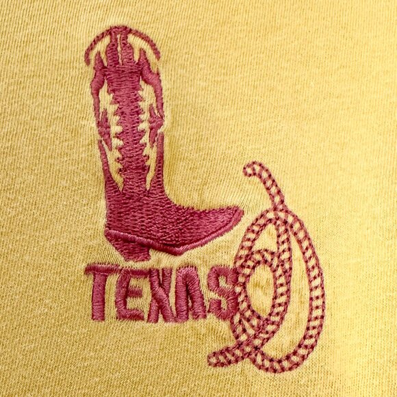 Madewell x Made Some Souvenirs Embroidered Perfect Vintage Tee Yellow Size M - Picture 6 of 9